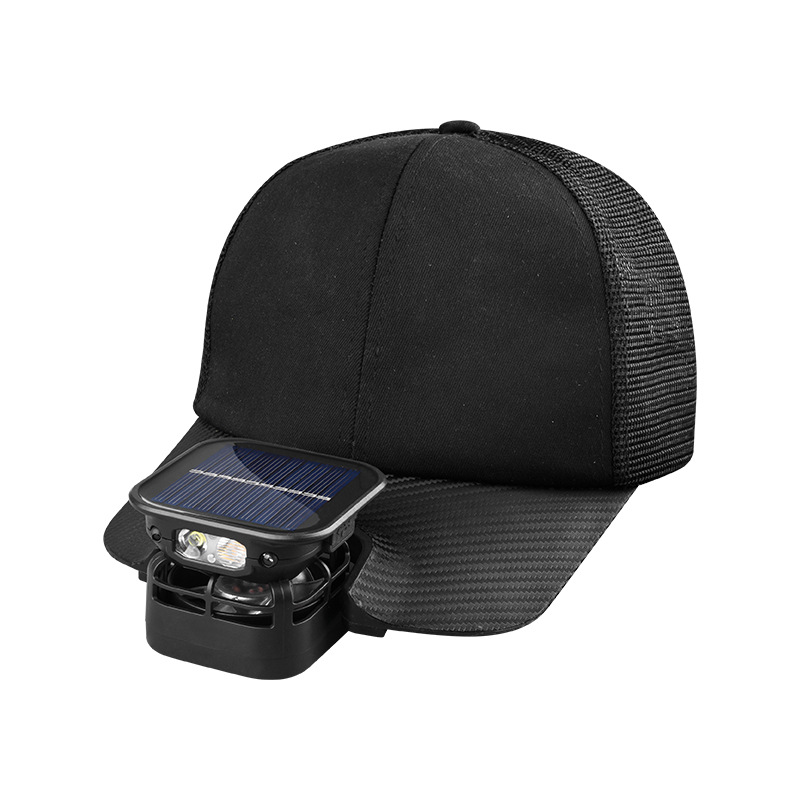 Solar-powered Cap-mounted Headlamp With Long Battery Life And Lithium Battery photo 2