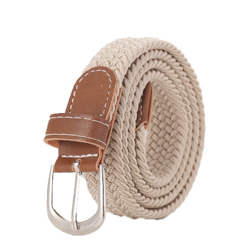 Stretchy Seamless Woven Denim Canvas Belt photo 4