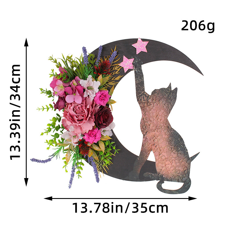 Creative Moon Cat Garland Door Pendant photo 6