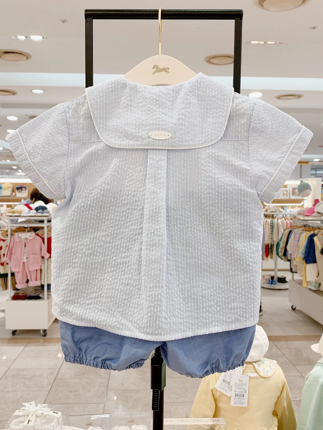 Summer New Arrival Kids' Korean-style Navy-collar Casual Set photo 3