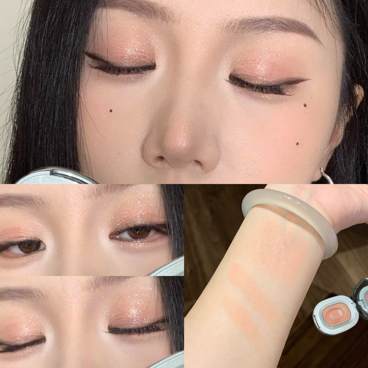 Non-dusting Under-eye Enhancing Brightening Eyeshadow Palette photo 7