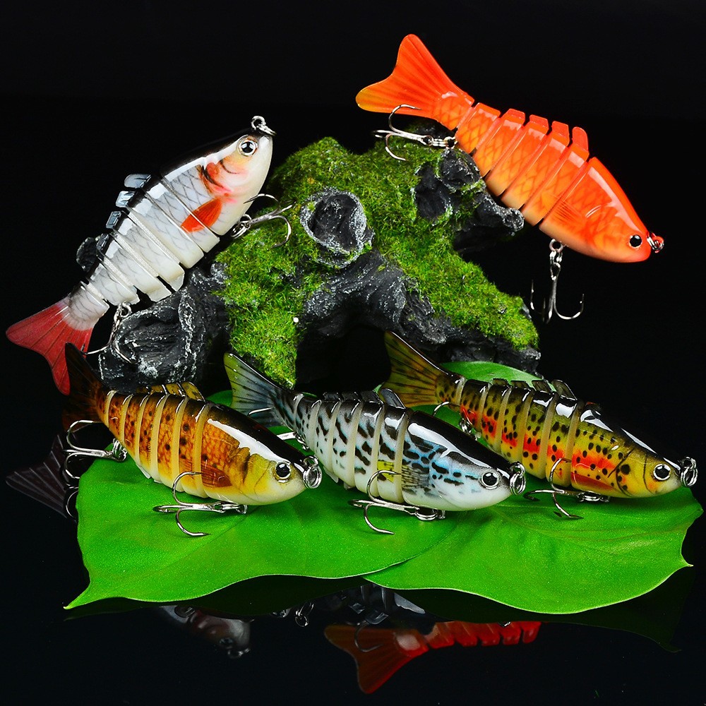 10cm Lure Fishing Bait Plastic Hard Bait Multi-Section Fish With 7 Segments photo 1
