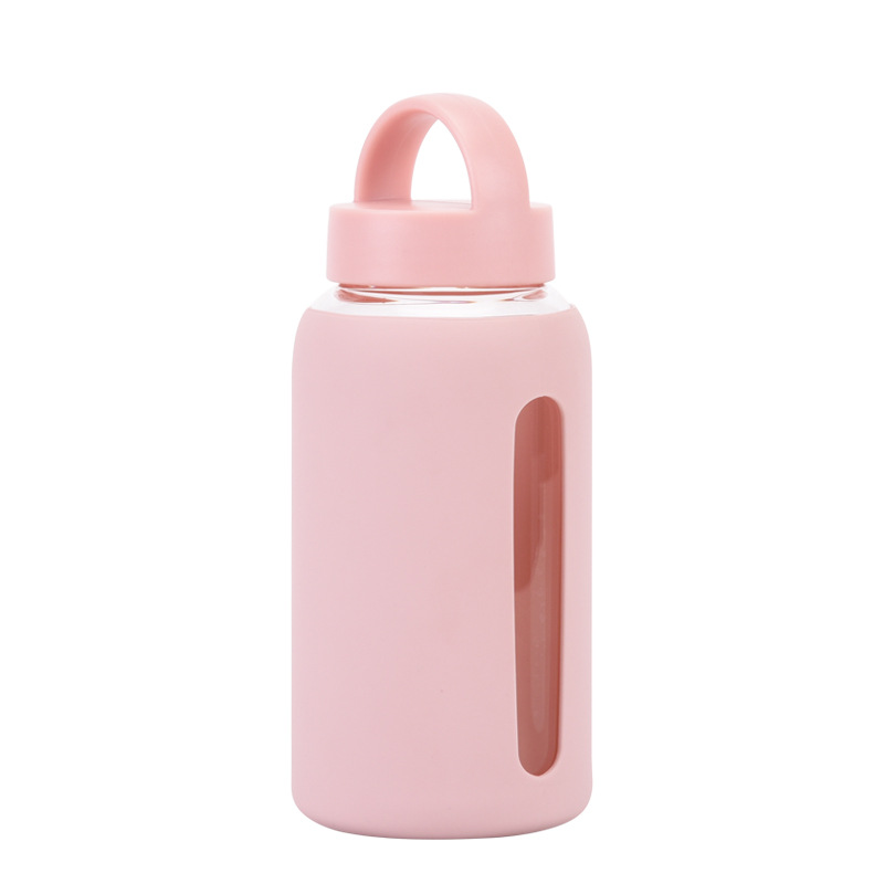 New Glass Silicone Sleeve Water Cup photo 3