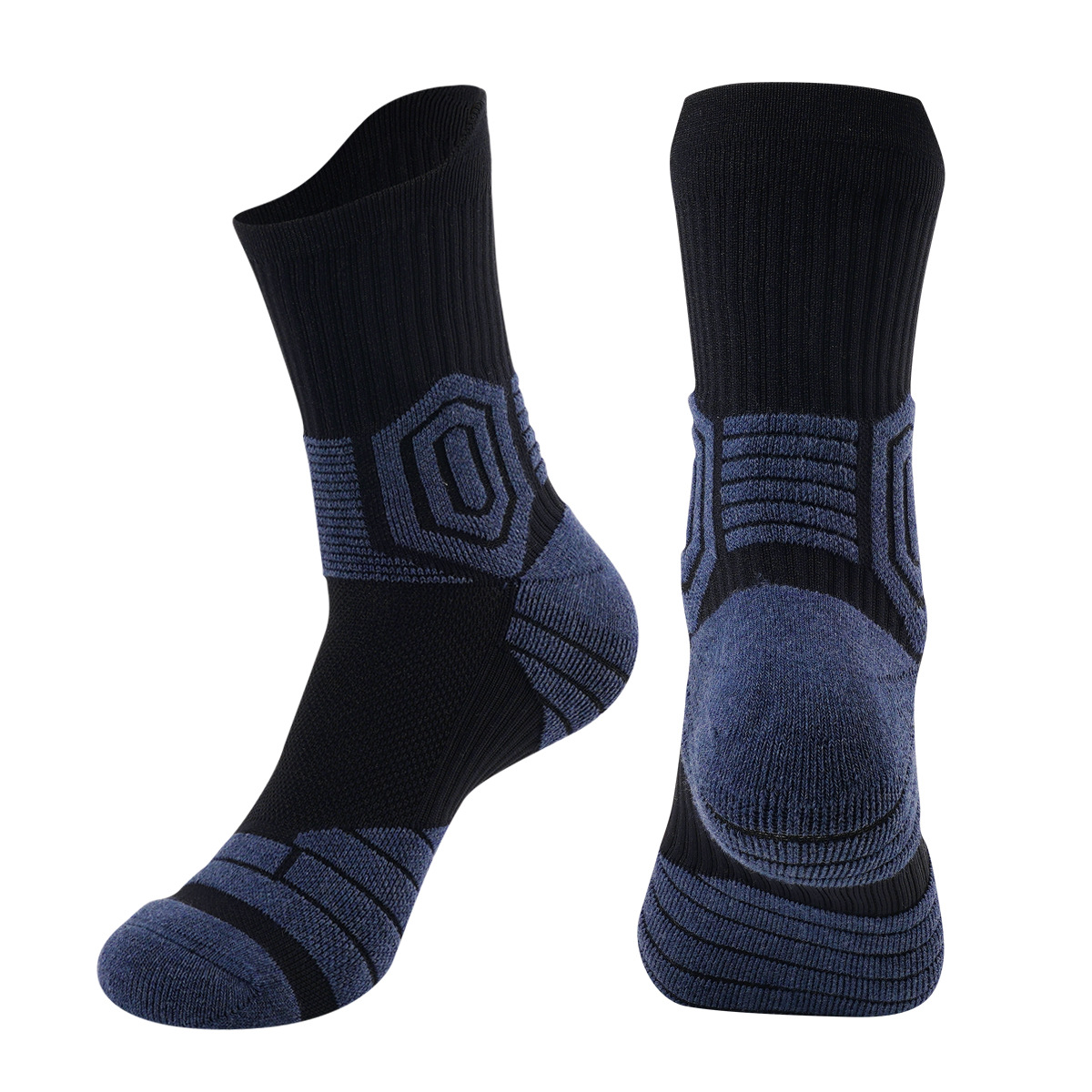 Mens Basketball Socks With Random Pile Thickened Non-slip And High-top photo 2