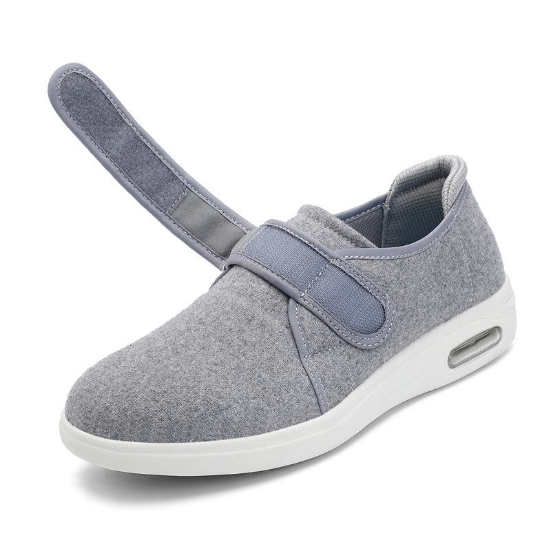 Velcro-closure Mid- To Late-adult Soft-soled Lightweight Non-slip Sneakers photo 3