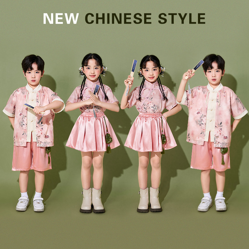 Chinese Style Design Childrens Outfit Set photo 1