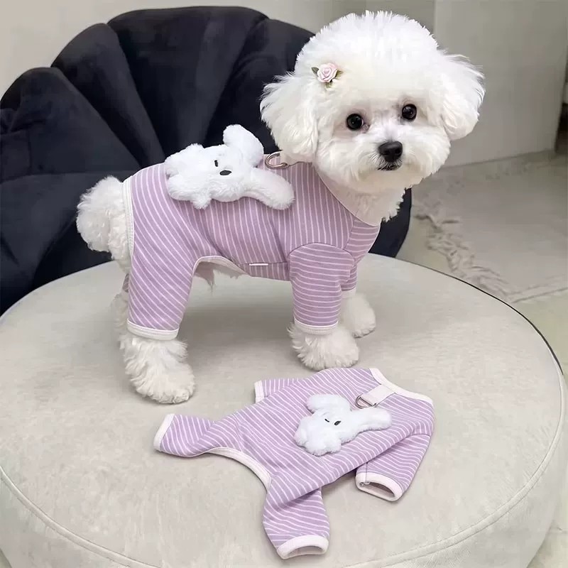 Pet Dog Thermal Four-legged Fleece Jacket With Belly Cover photo 2