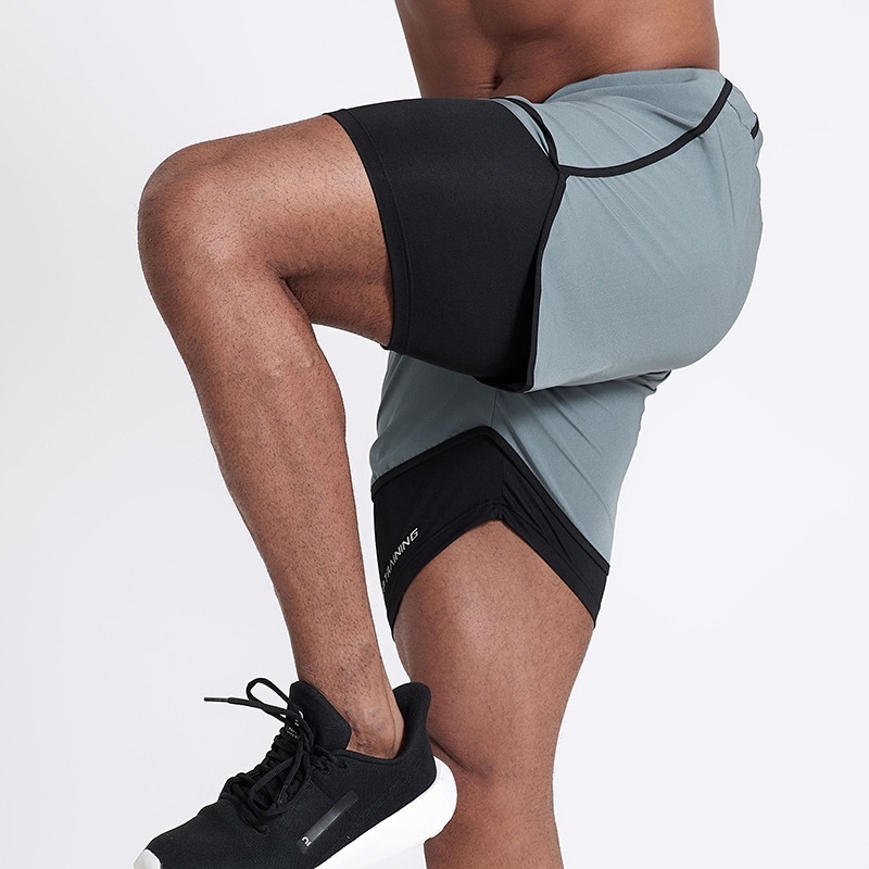 Mens Quick-drying Casual Outerwear Lined Shorts photo 6