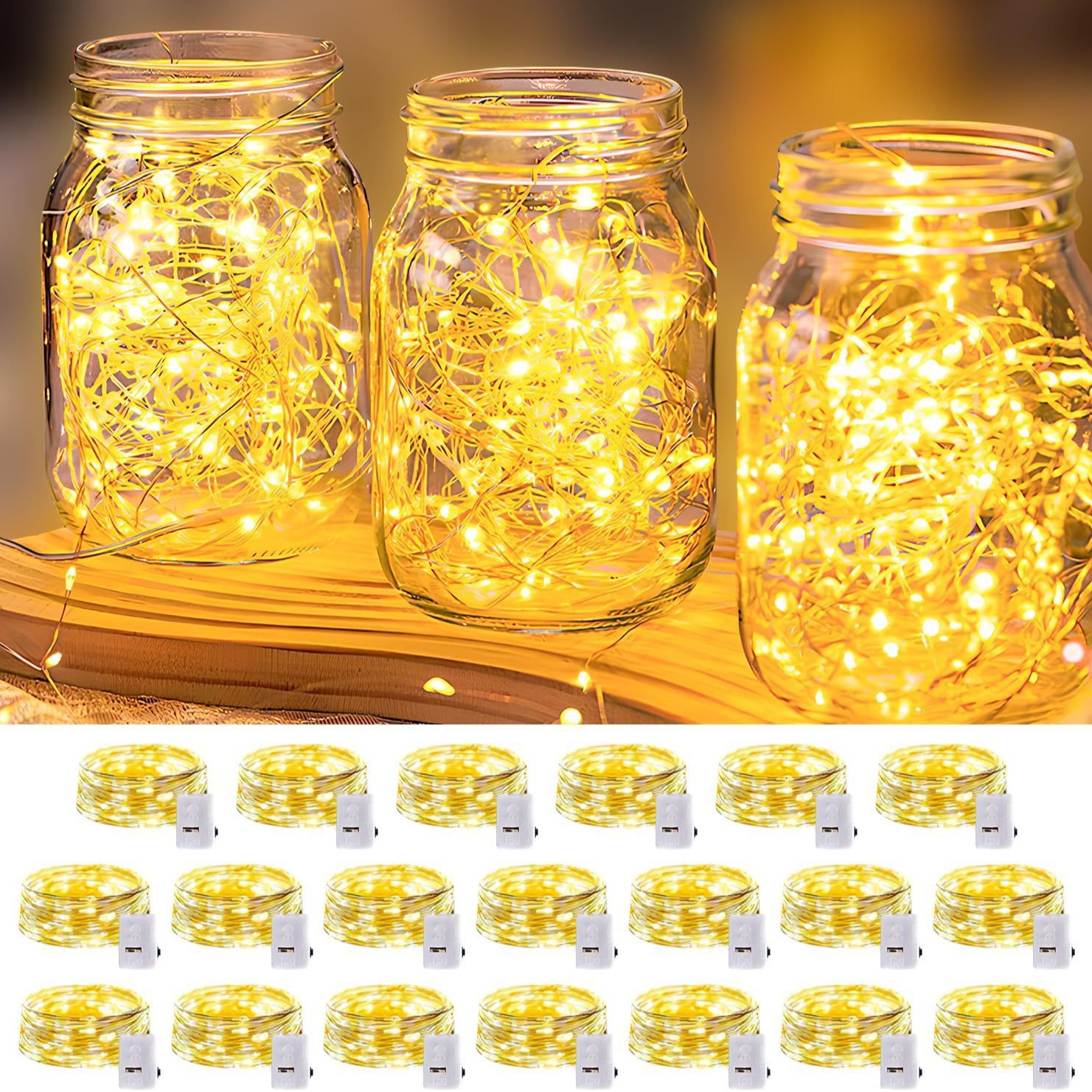 LED Waterproof Firefly Lights For Wedding Indoor Outdoor Christmas Garden photo 1