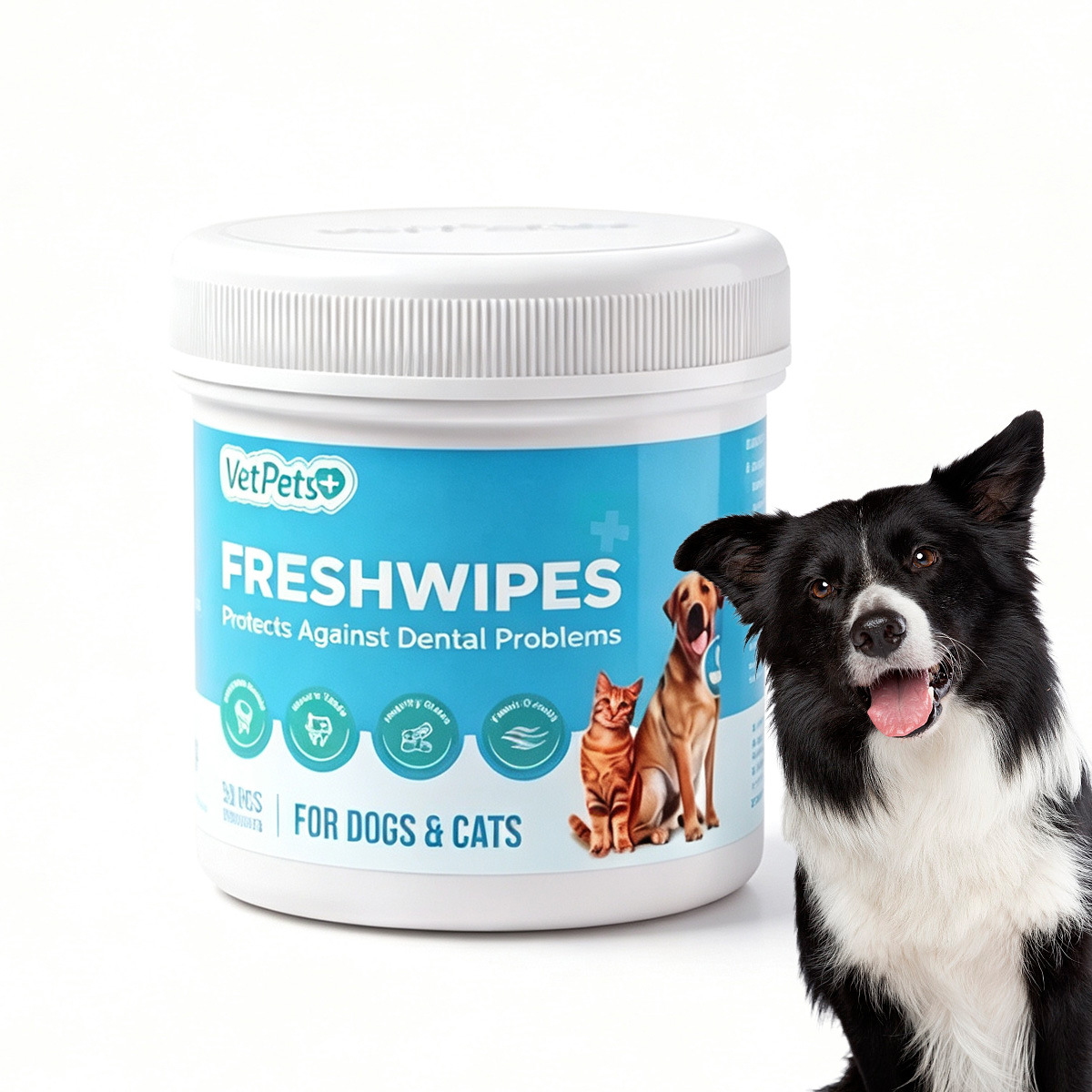 Pet Eye-Cleaning Finger Wipes For Cats And Dogs Removes Tear Stains photo 3