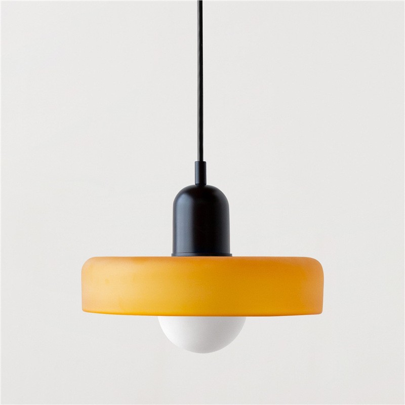 Nordic Creamy Minimalist Glass Lighting Fixture photo 5