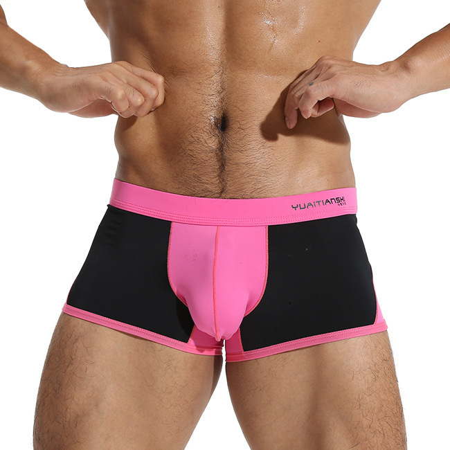 Ice-silk Boxer Briefs Mens Underwear Soft And Smooth Boxers Swim Trunks photo 4