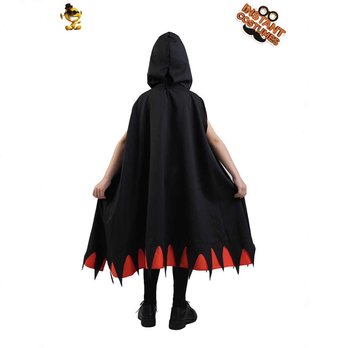 Halloween Party Costume Kids Cloak Pumpkin Spiderweb Skull Ghost Monster Cape photo 3