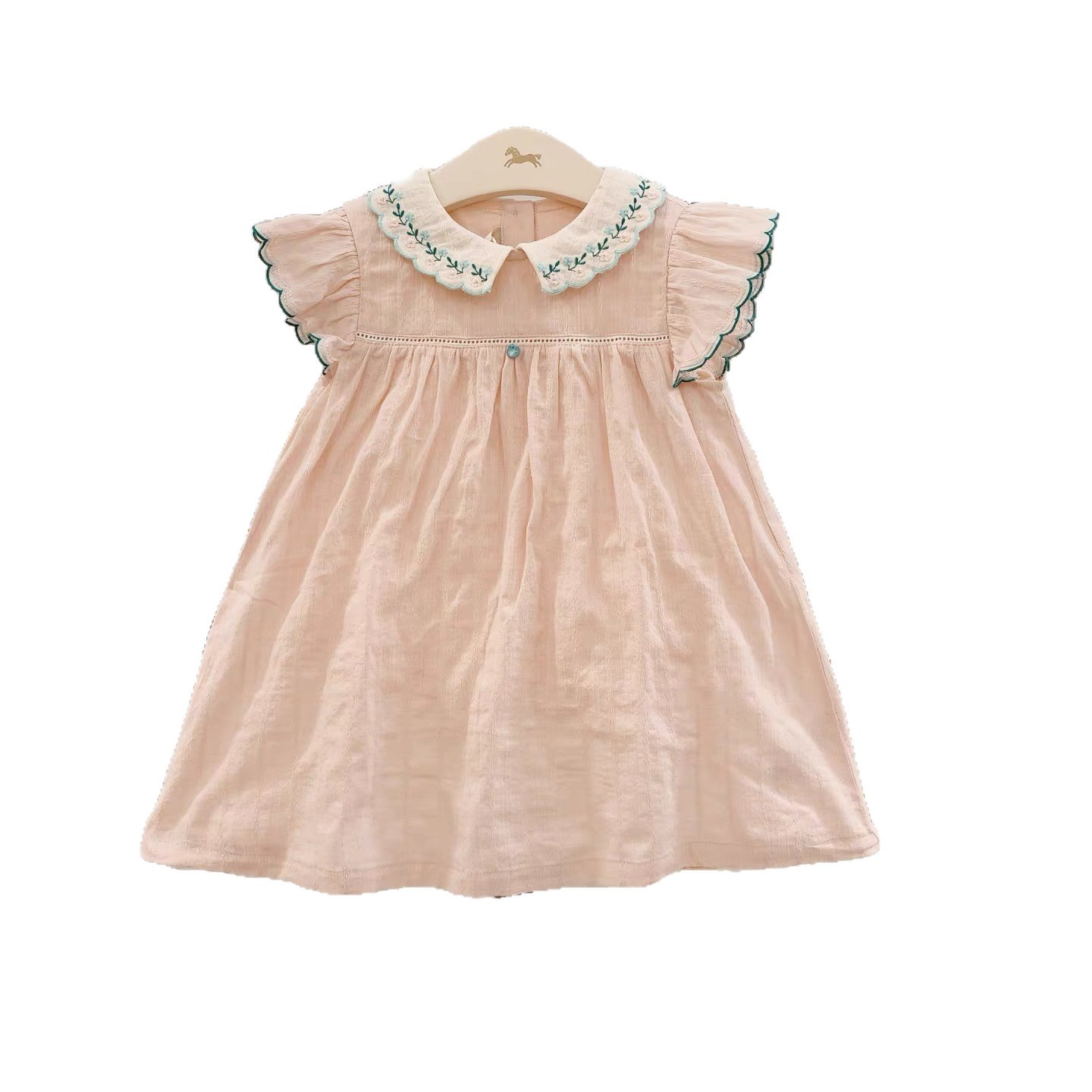 Embroidered Princess Cotton Dress Breathable Lining photo 3