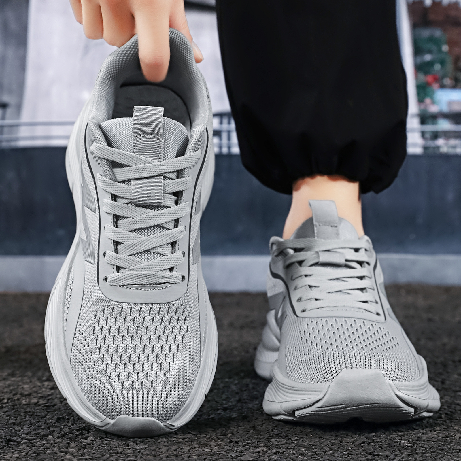 Spring Lightweight Mens Solid-color Versatile Casual Shoes photo 5
