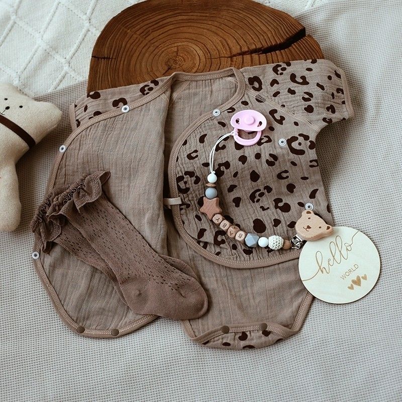 Baby Boy And Girl Onesie Short-sleeve Clothing Set photo 2