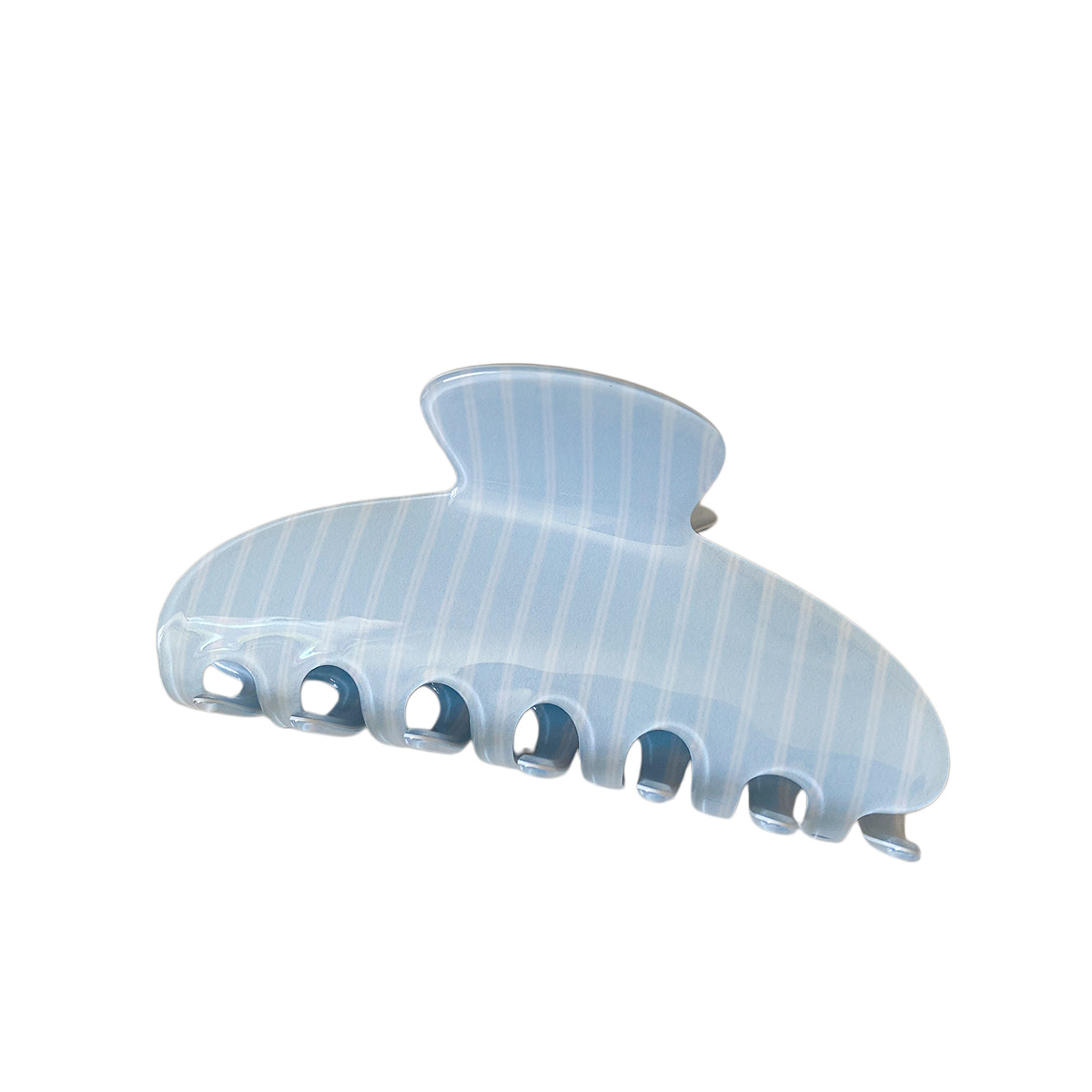 Personalized Striped Acetate Hair Clip For Women photo 6