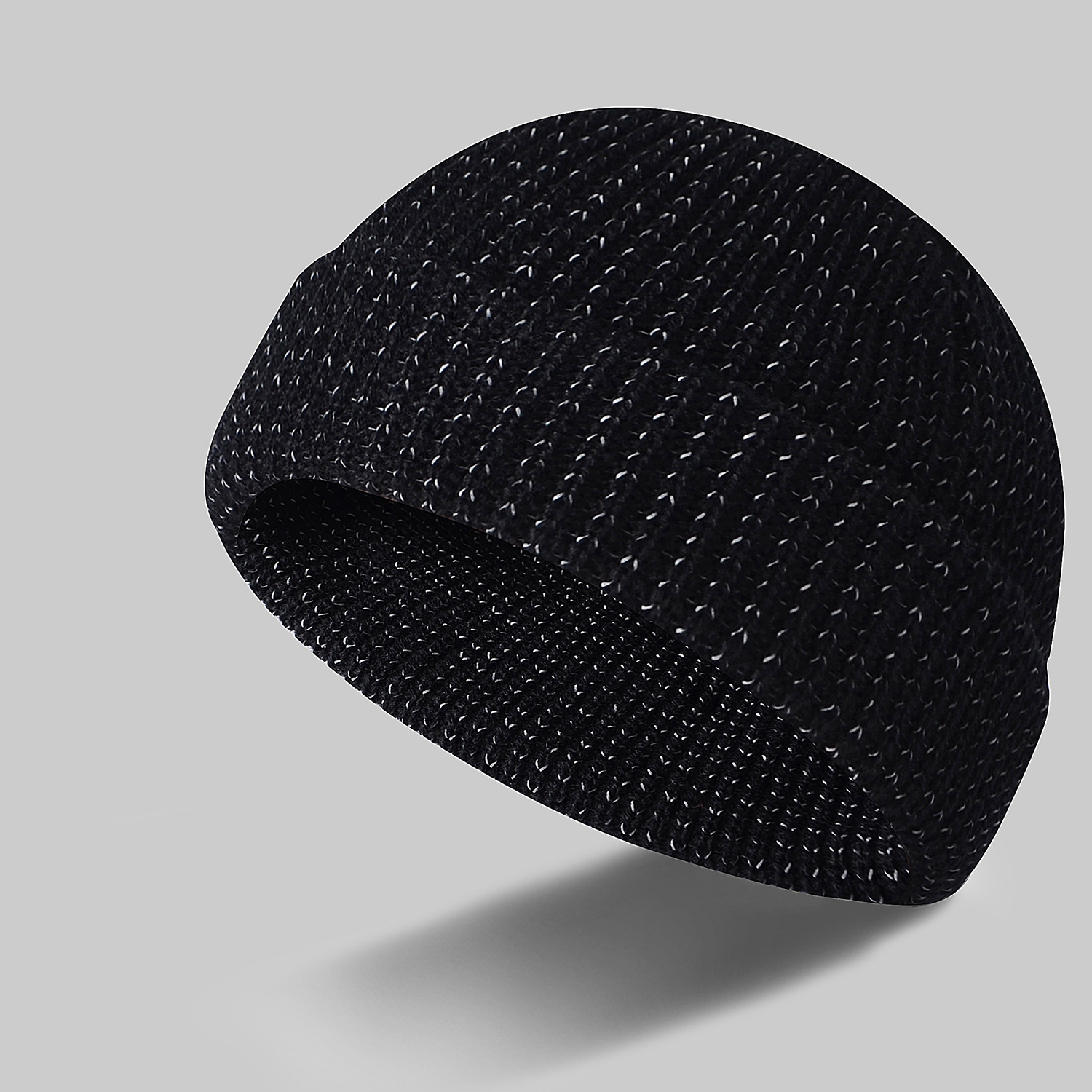 Nighttime Reflective Yarn Knitted Sports Cap photo 2