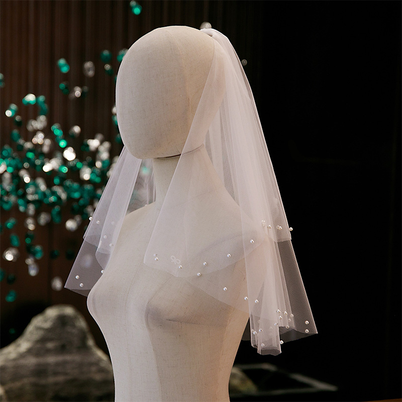 Wedding Hairpiece With Pearl Trim Vintage And Luxurious photo 4