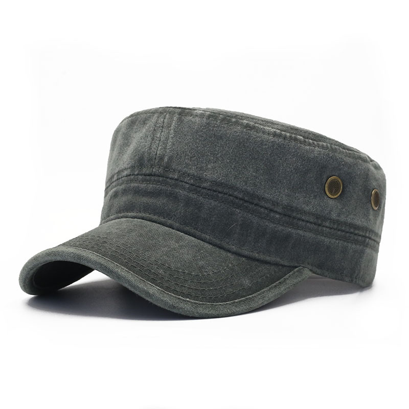 All-match Flat Top Military Cap Men And Women photo 4