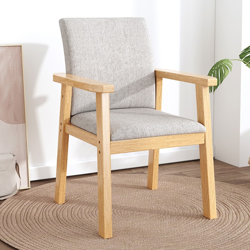 Elderly-friendly Dining Chair With Widened Armrests And Backrest photo 4