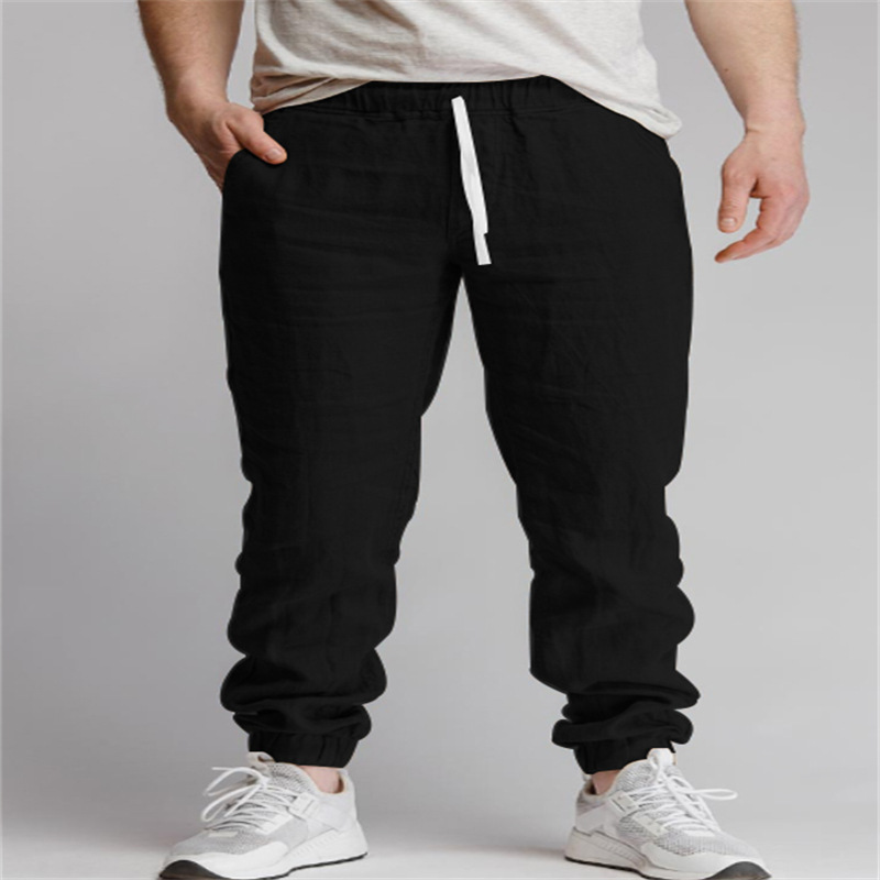 Solid-color Drawstring Outdoor Casual Breathable Jogger Pants With Elastic Cuffs photo 5