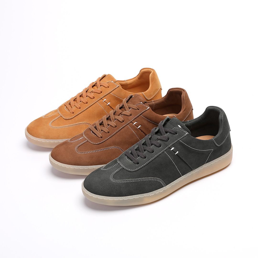 Water-washed Leather Versatile Mens Shoes With A Thin Sole And A Premium Feel photo 1