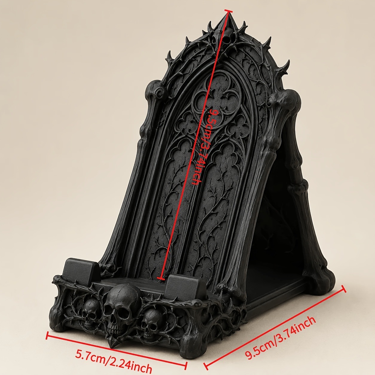 Mobile Phone Holder Black Desktop Decorative Stand For Home Use photo 5
