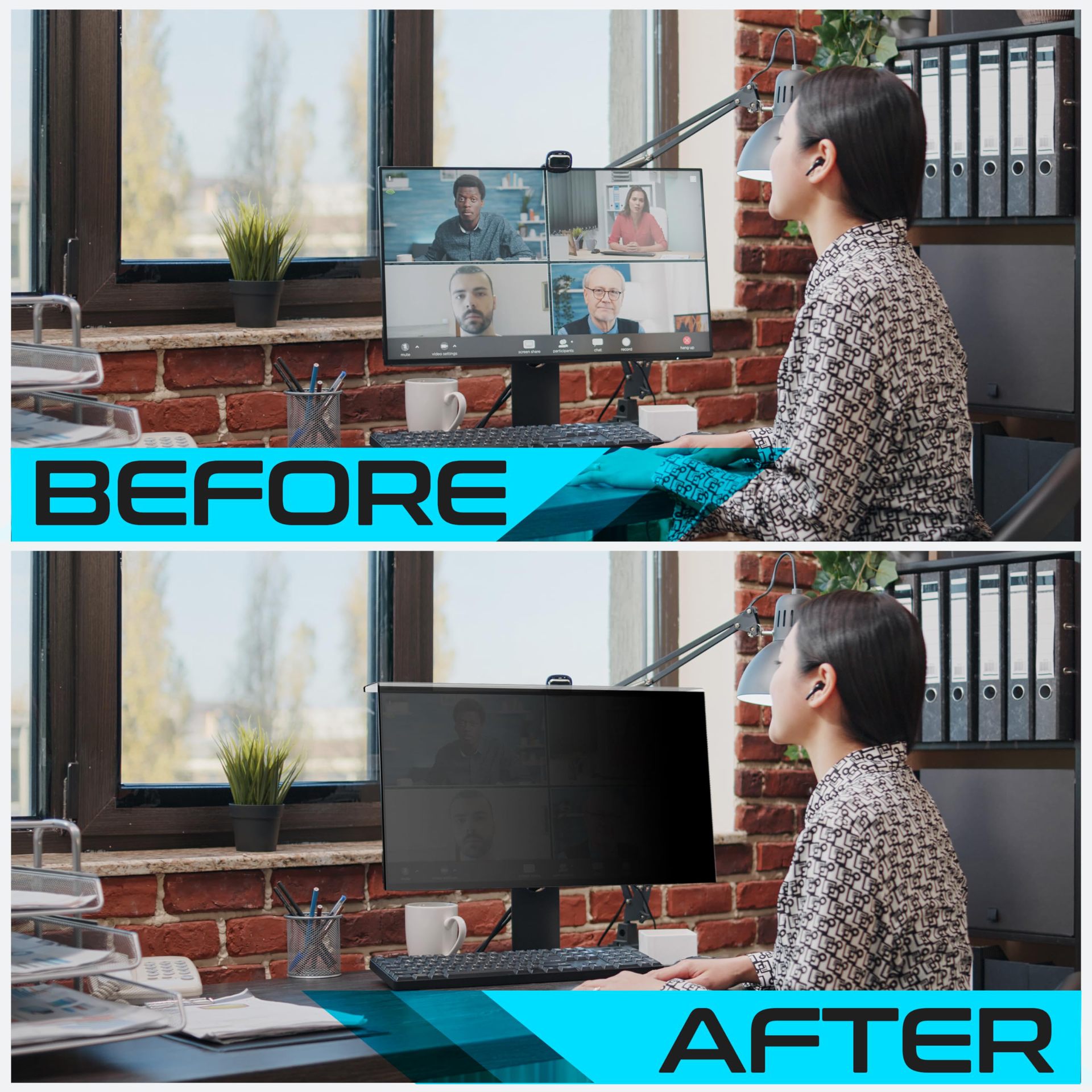 24-inch Wall-mounted Acrylic Monitor Anti-glare Film photo 5