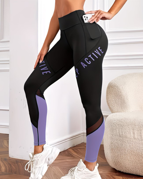European And American High-waisted Skinny Pants With Zippered Pockets Suitable For Running And Outdoor Activities photo 8