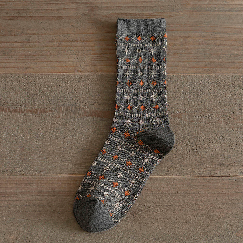Women's Autumnwinter Long Socks Vintage Ethnic Style photo 3