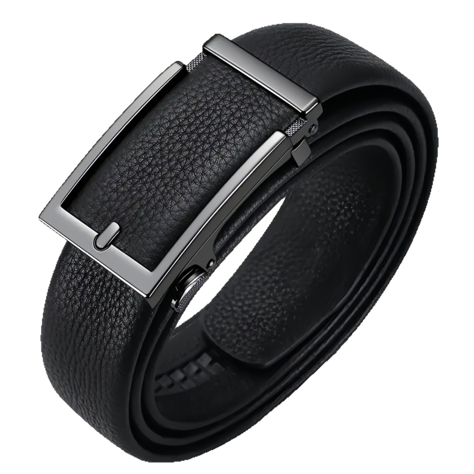 Men's Inward-folding Casual All-match Genuine Leather Belt photo 4