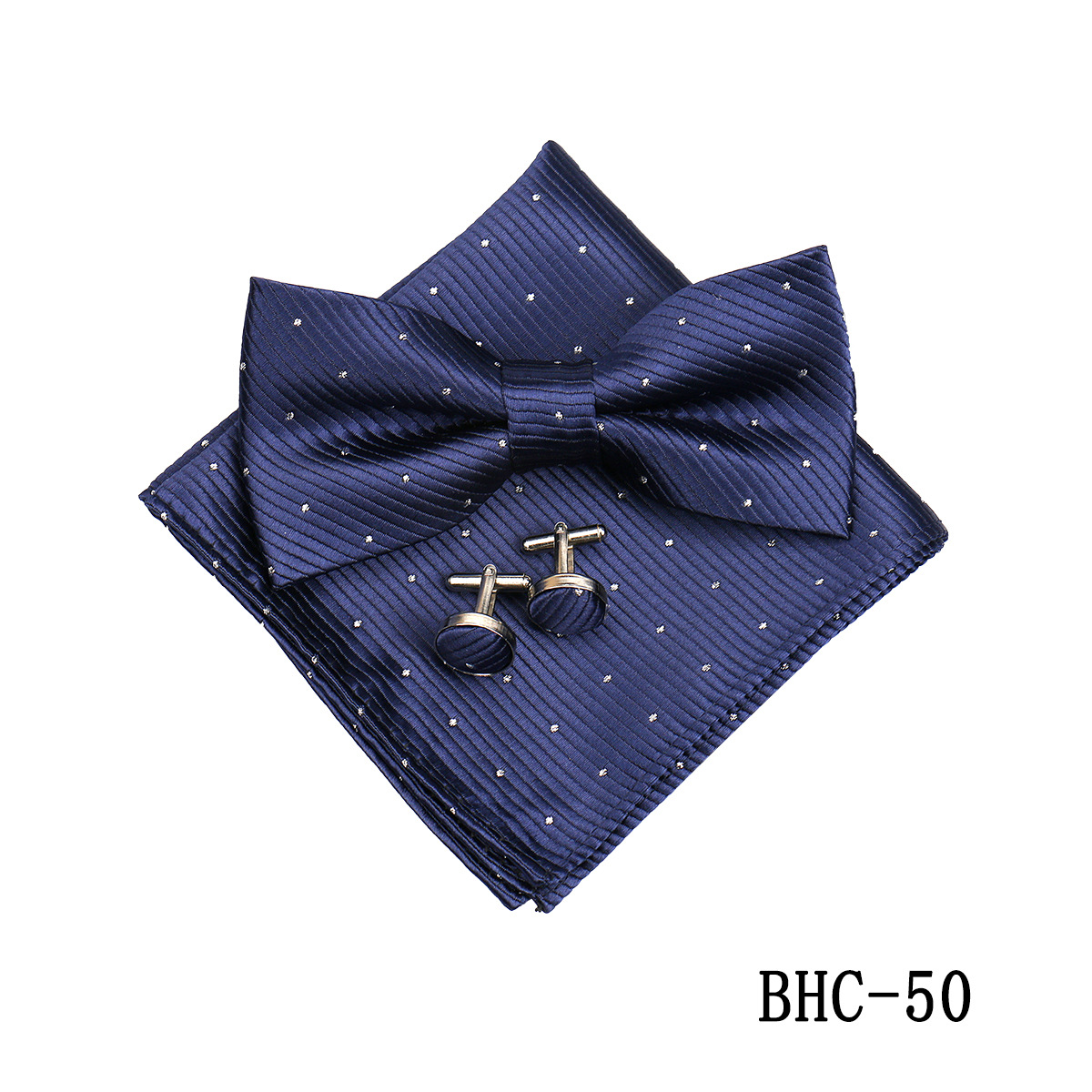 Mens Paisley Bow Tie Pocket Square And Cufflinks photo 8