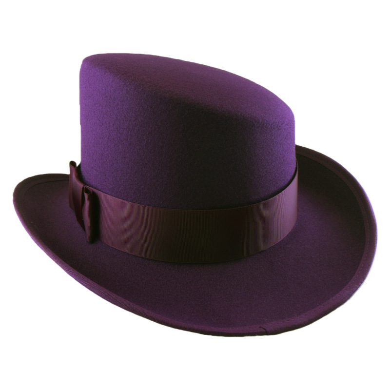 Womens Fashionable Rolled-brim Felt Wool Hat photo 5