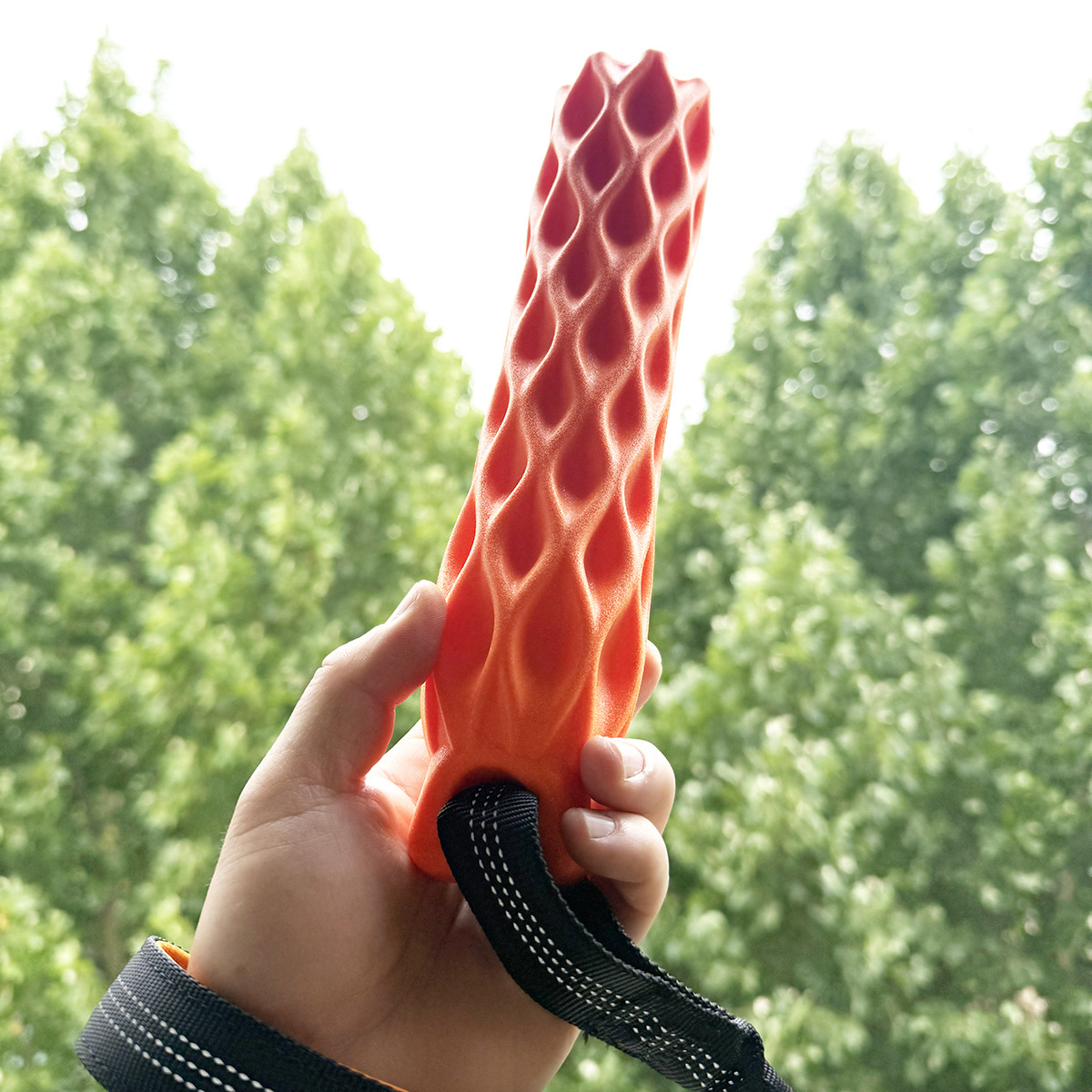 Rubber TPR Outdoor Chew Toy For Large And Small Dogs Interactive Tug-and-squeak Chew Stick photo 4