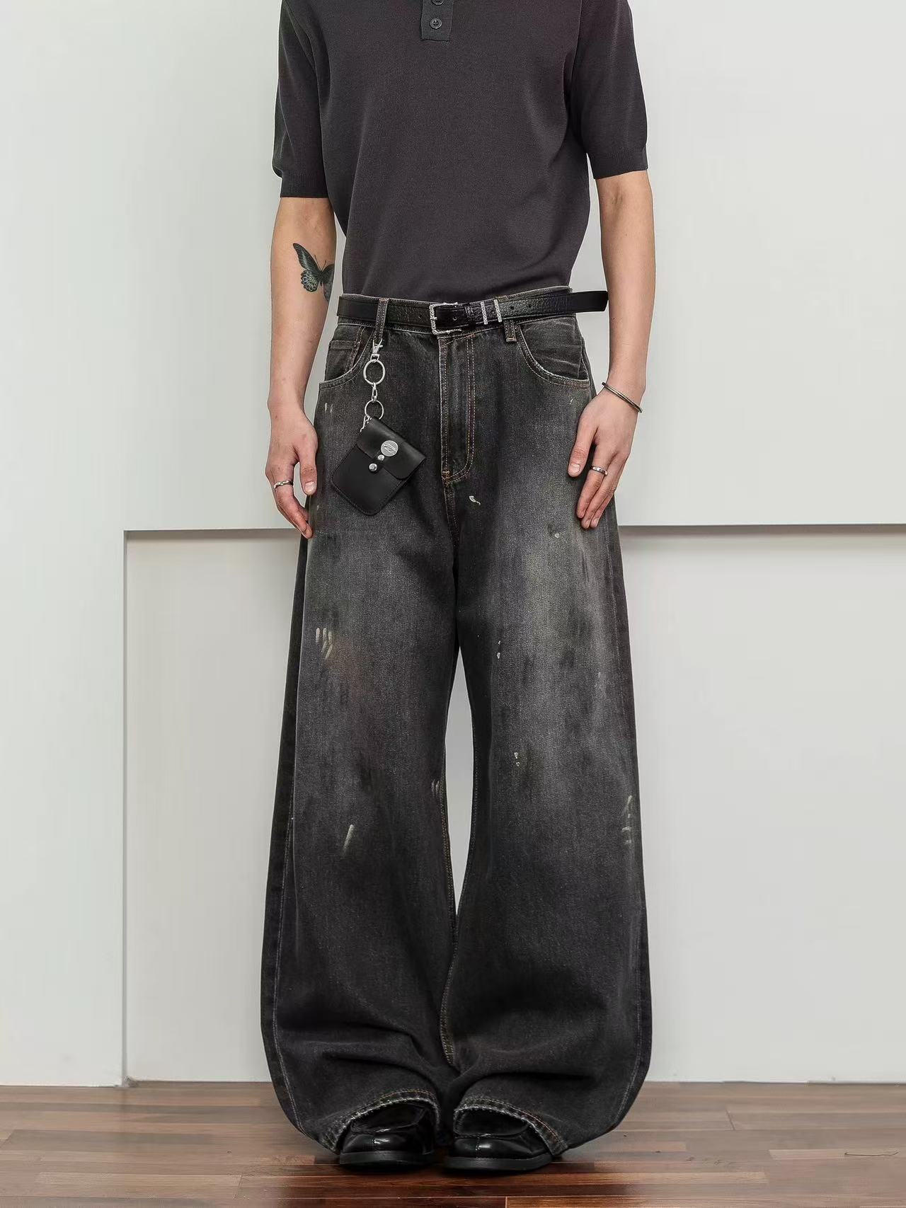 Graffiti-designed Jeans For Men And Women photo 6