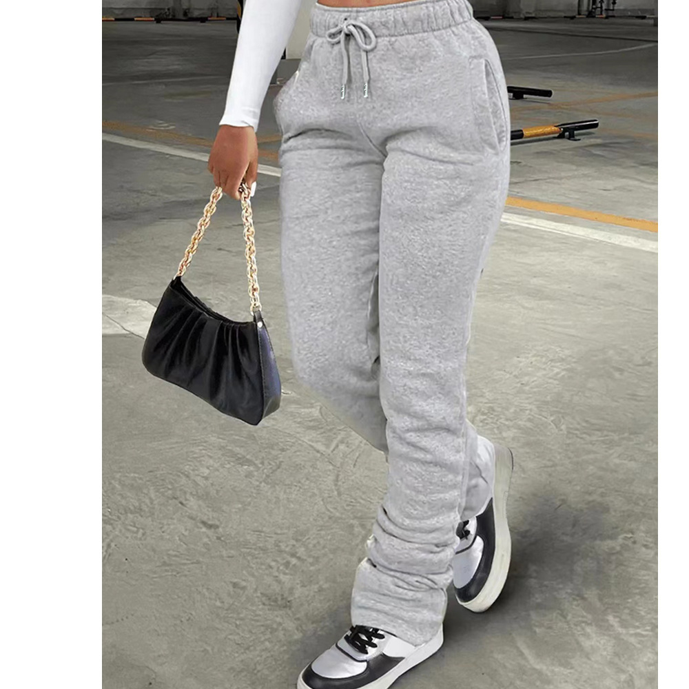 Womens Casual Sporty Drawstring Jogger Pants With Pockets photo 2