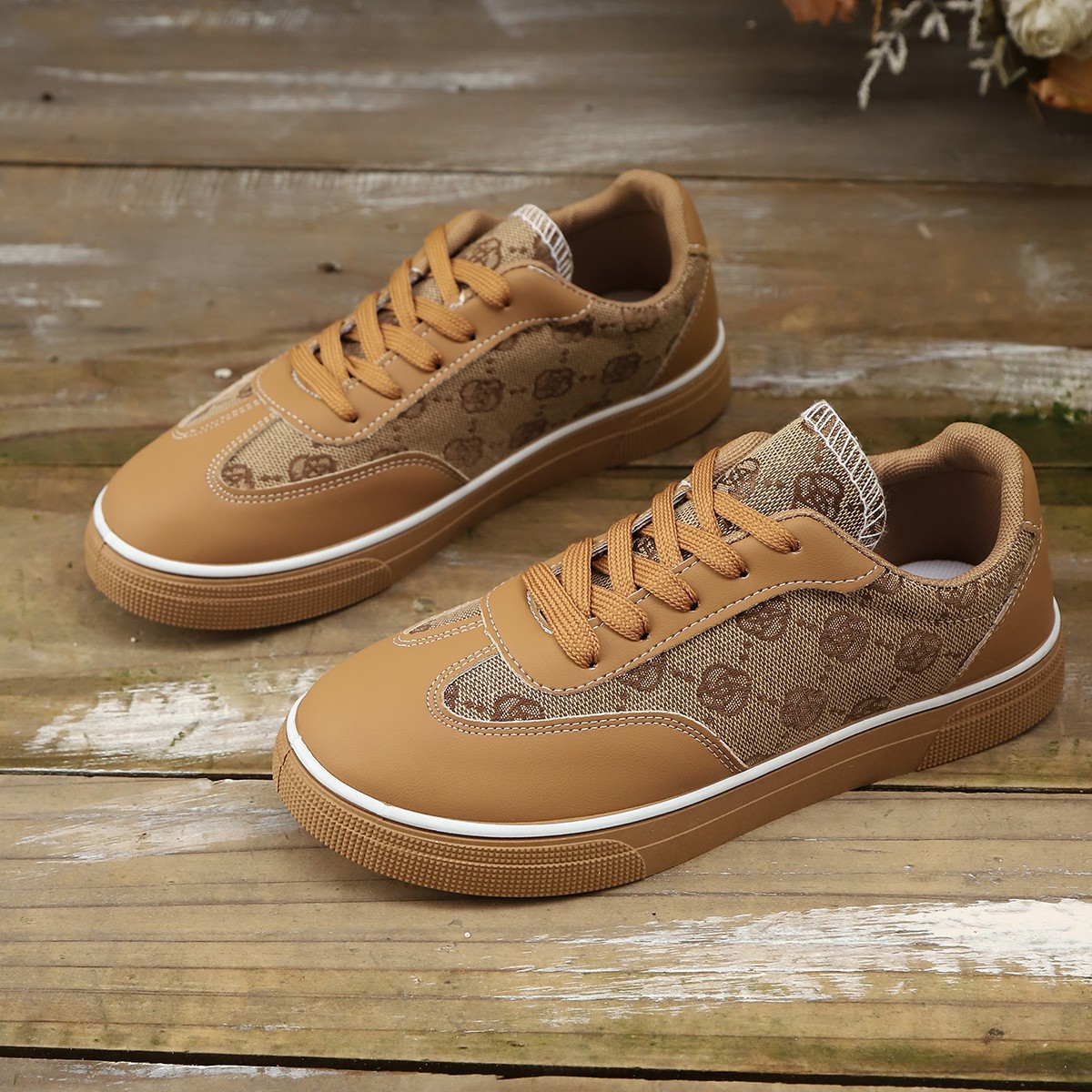 Outerwear Lace-up Low-top Flat Single-layer Shoes Sneakers Sports photo 6