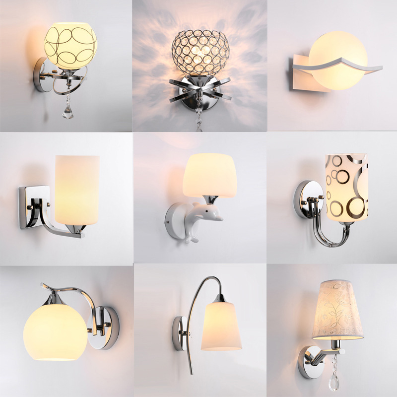 Modern Minimalist LED Wall Lamp Bedroom Bedside Lamp photo 1