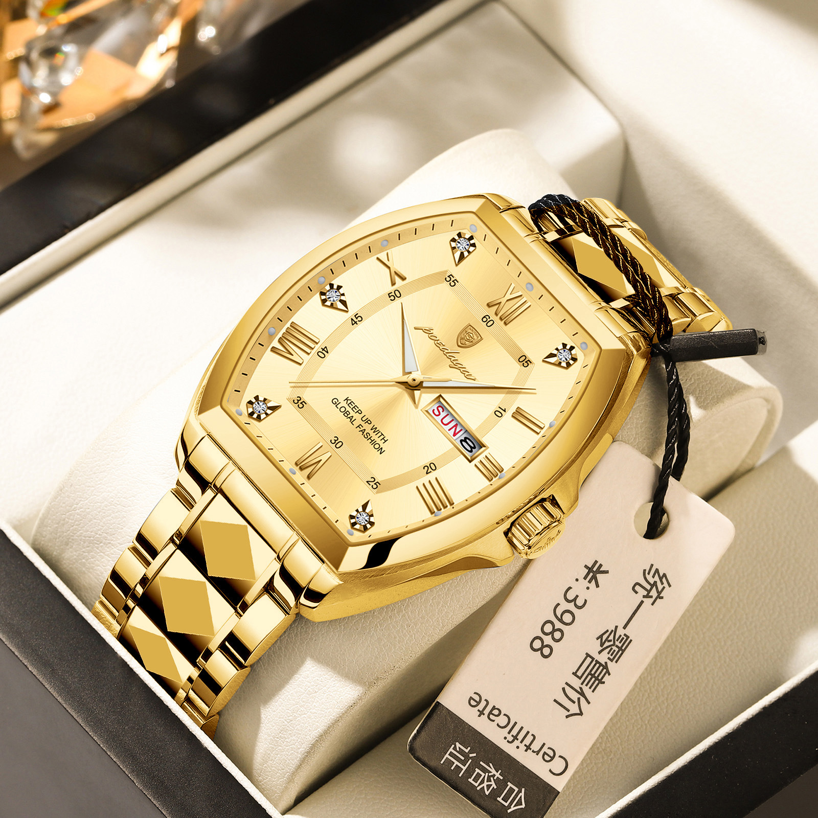 Waterproof Luminous Barrel-shaped Quartz Mens Watch photo 2