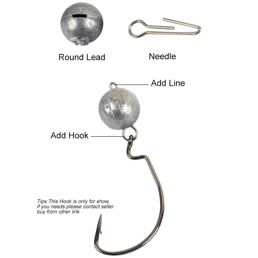 Quick Attach Jigging Lure Lead Weights 10 Piece Universal Set photo 7
