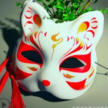 Internet-famous Japanese-style Selfie Half-face Mask Anime photo 4