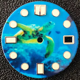Enamel Dial Diameter Modified With Green Luminous Paint photo 8