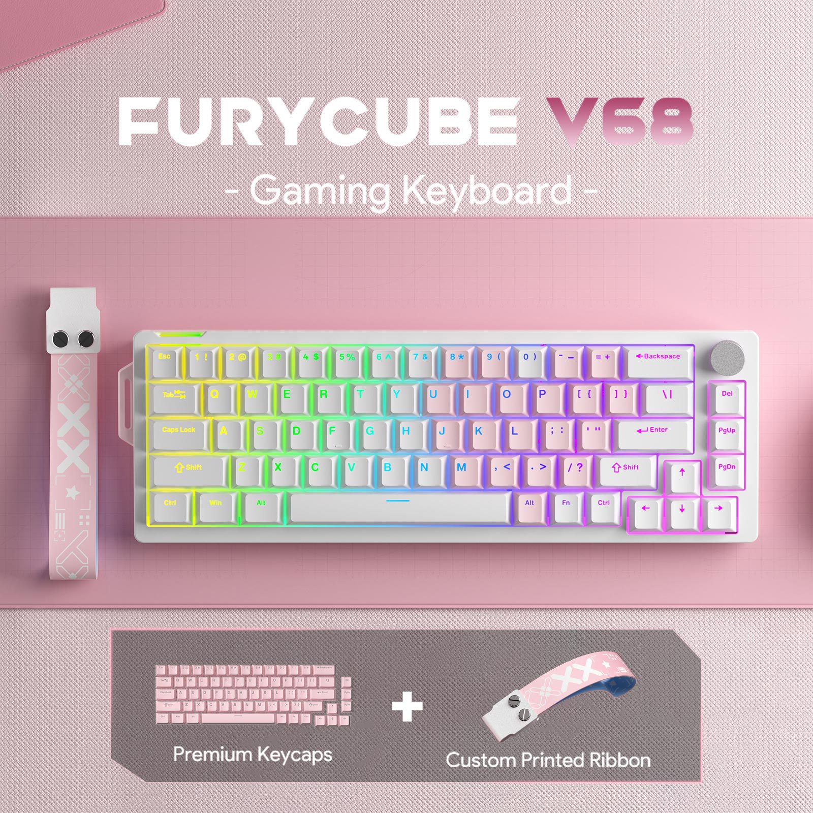 FURYCUBE V68 Wired Mechanical Keyboard photo 2
