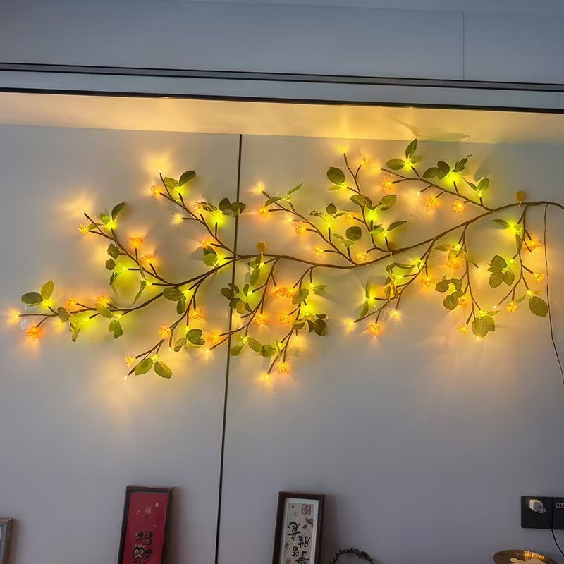 LED Vine Leaf And Flower-shaped Decorative Light String photo 7