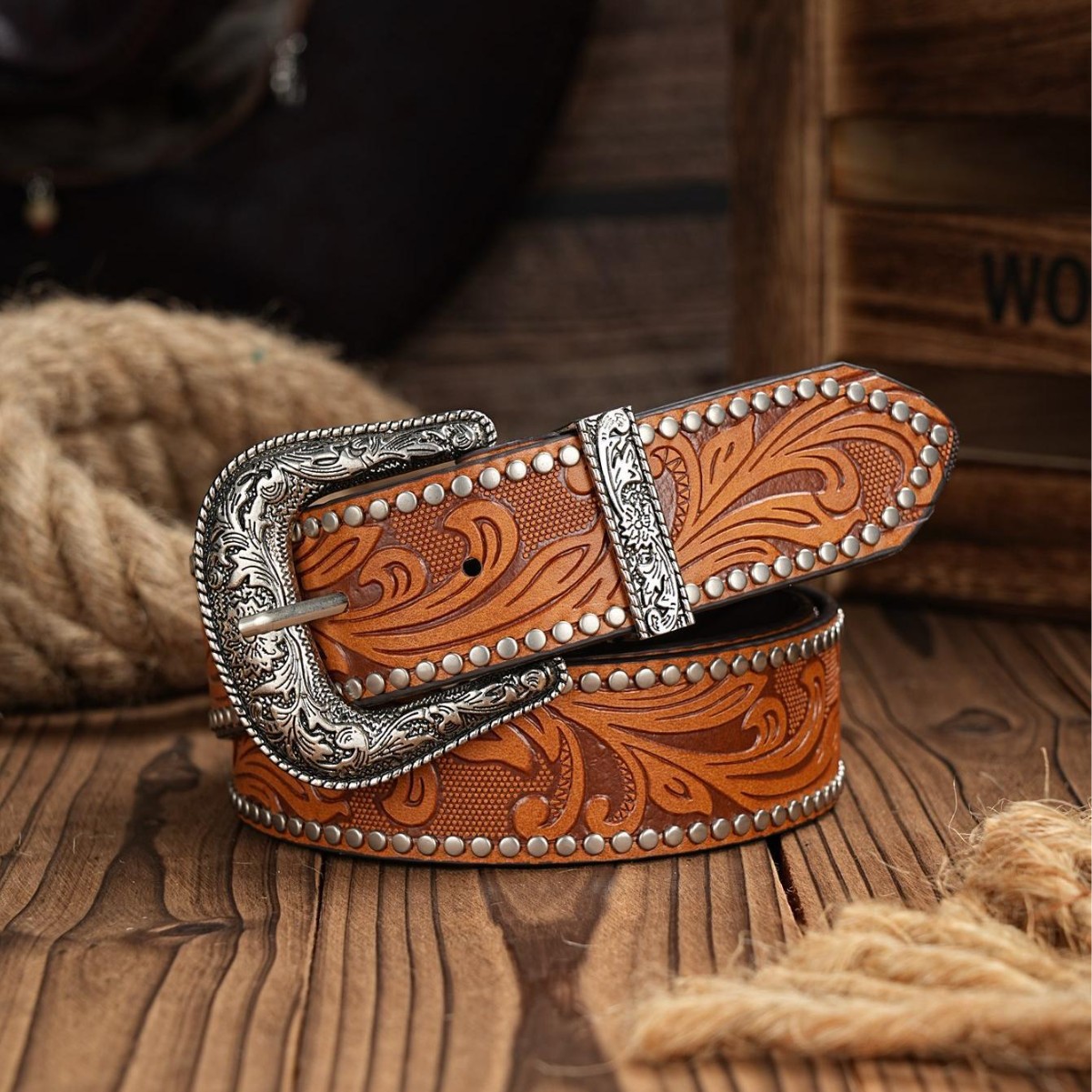 Retro Western Cowboy Belt For Women photo 3