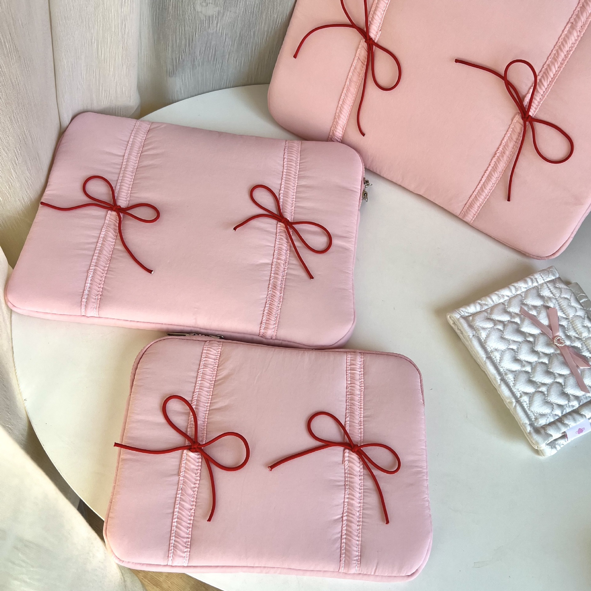 Tablet PC Bag Elastic Lace Bow Laptop Sleeve photo 6