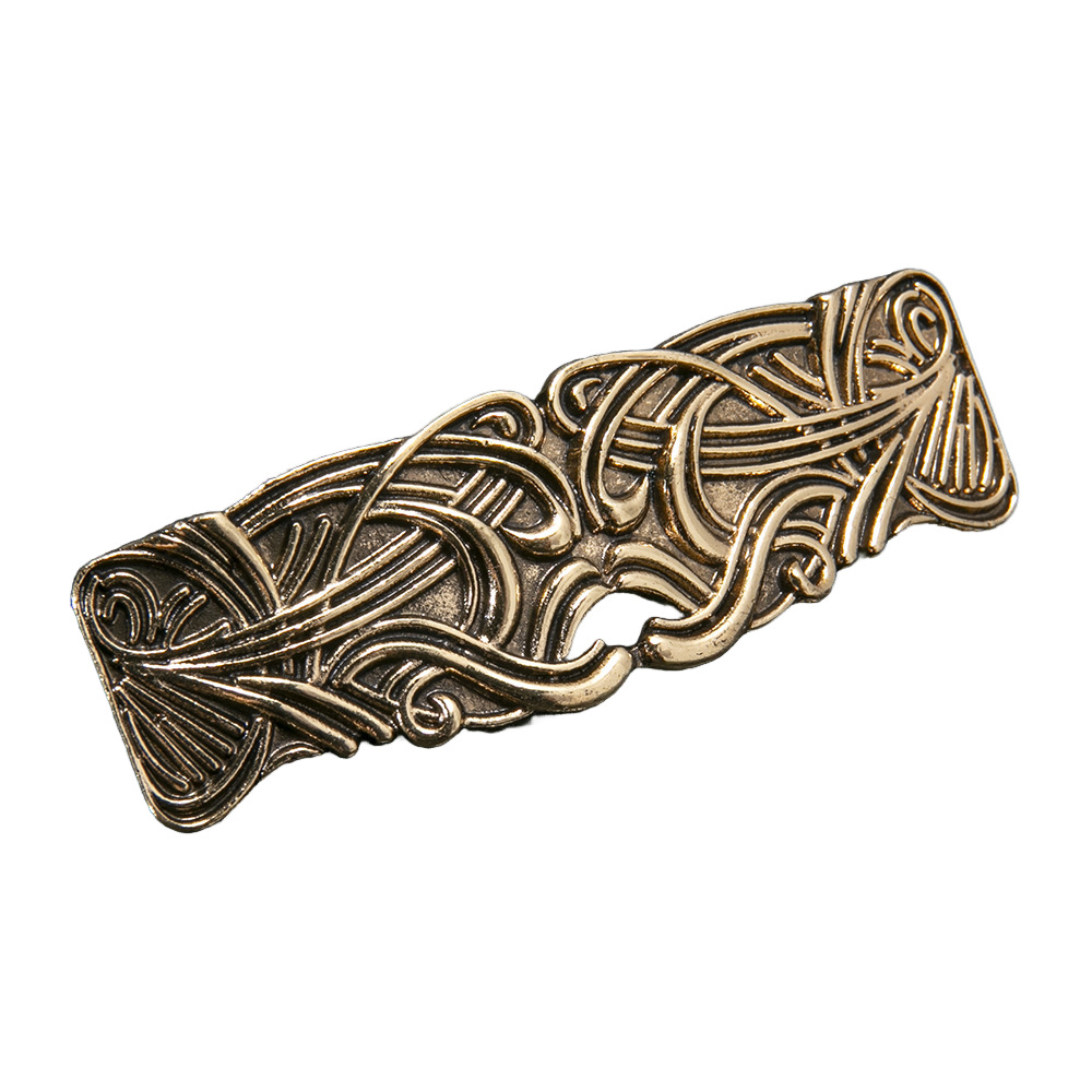Retro Metal Royal Abstract Striped Hair Clip Headpiece Ponytail Clip photo 7