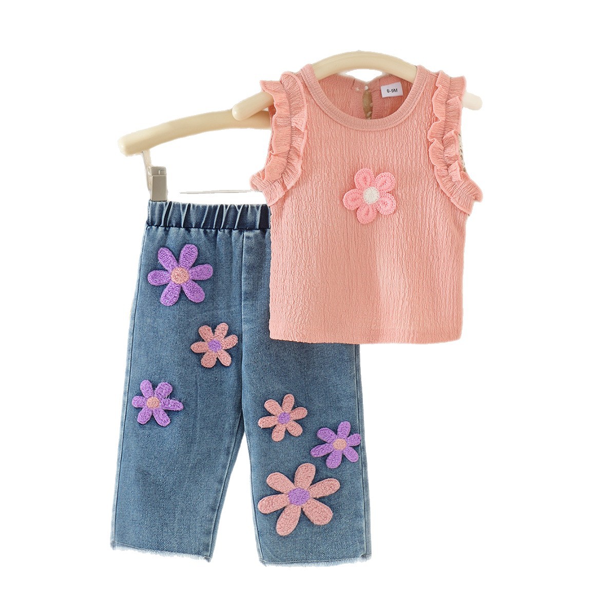 Vest Long Pants Childrens Clothing Two-piece Set photo 3