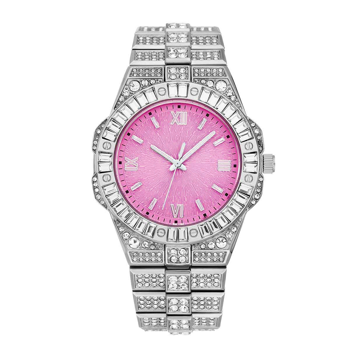 Full-diamond Watch Unisex Hip-hop Party Wristwatch photo 2